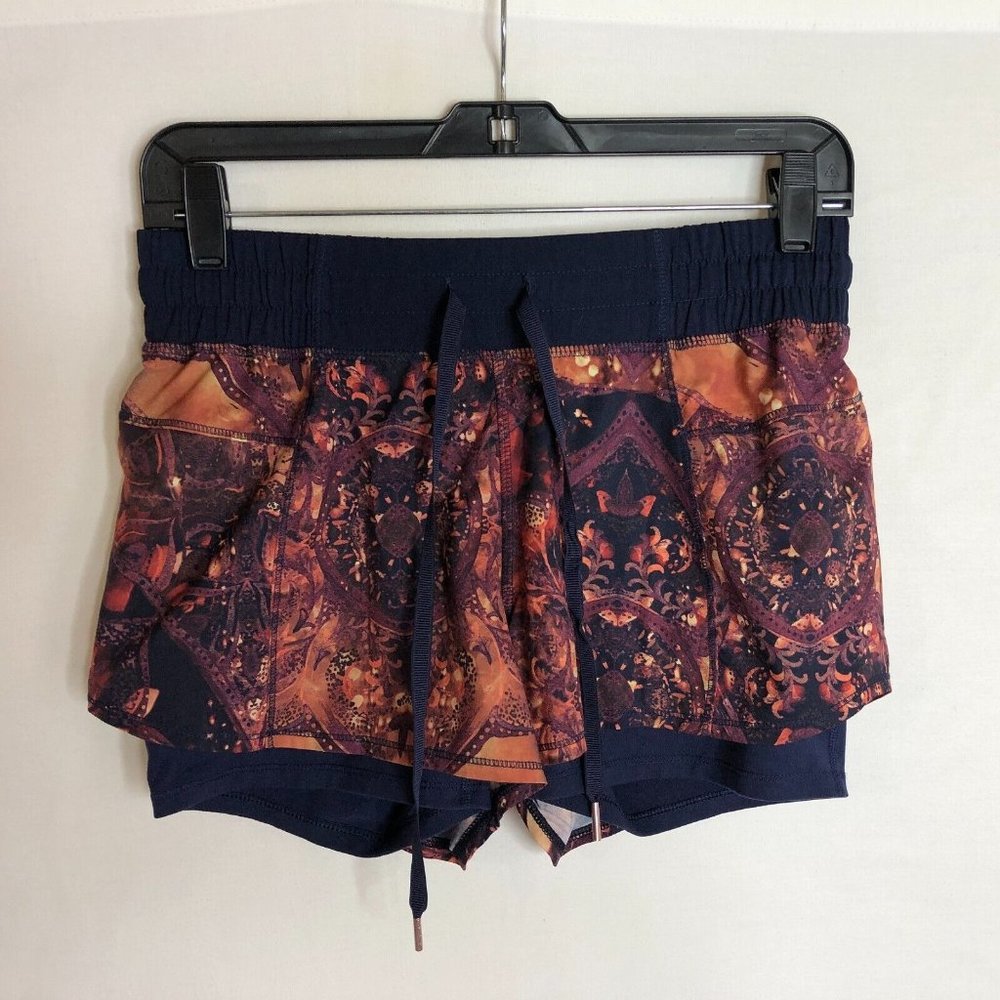 Calia Carrie Underwood Womens Abstract Athletic‎ Shorts with Undershorts Size XS